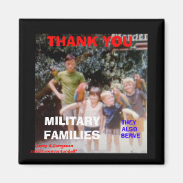 VIELEN DANK IHNEN MILITARY FAMILIES Magnet