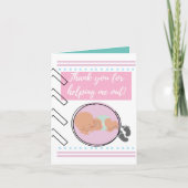 Vielen Dank, Ihr Baby für Doulas, Hebammen & Krank Dankeskarte (Vorderseite)