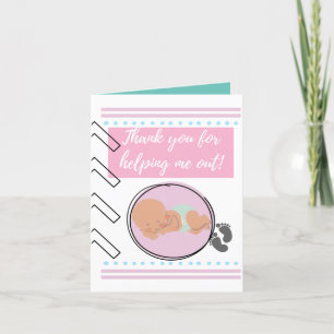 Vielen Dank, Ihr Baby für Doulas, Hebammen & Krank Dankeskarte