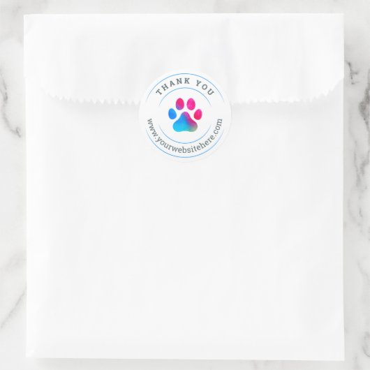 Vielen Dank, Ihr Dog Small Business Sticker (Tasche)