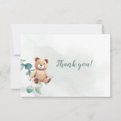 Vielen Dank Ihr Einschließungskarte Baby Bear Dankeskarte (Vorderseite)