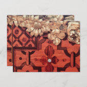 Vielen Dank, Ihr Name, das eingelegte Holz und das Postkarte (Vorne/Hinten)