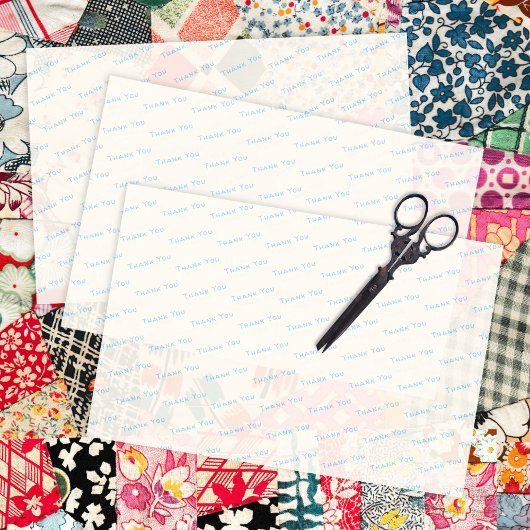 Vielen Dank, Ihr Text Business Tissue Paper Ecru Seidenpapier