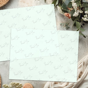 Vielen Dank, Ihr Text Business Tissue Paper Mint Seidenpapier