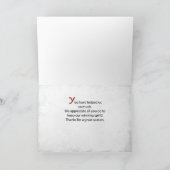 Vielen Dank Ihr Trainer Basketball Große Not Sport Karte (Innenseite)