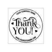 Vielen Dank, Ihr Unternehmen und Ihre Website, Gummistempel (Prägung)