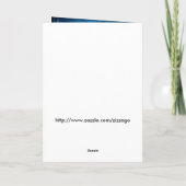 Vielen Dank, Ihre Karte Charming Blue White Blume (Rückseite)