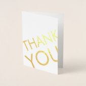 Vielen Dank, Ihre Karte Moderne Minimalistisch Foi (Vorderseite)