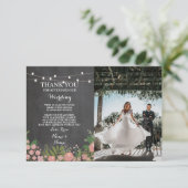 Vielen Dank, Ihre Karte Verlobung Hochzeitskhalk B (Stehend Vorderseite)