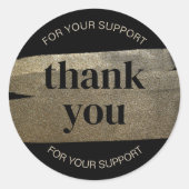 Vielen Dank Imitate Gold Brush Stroke Sticker (Vorderseite)