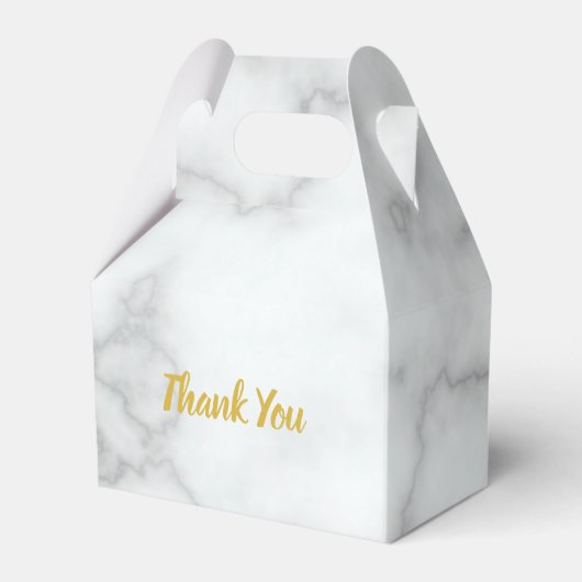 Vielen Dank Imitate White Marble Grad Abschluss Geschenkschachtel (Vorderseite)