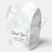 Vielen Dank Imitats White Marble Elegant Erwachsen Geschenkschachtel (Geöffnet)