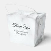 Vielen Dank Imitats White Marble Elegant Erwachsen Geschenkschachtel (Rückseite)