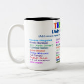  Vielen Dank in 30 Sprachen Zwei-Tone-Kaffee-Tasse Zweifarbige Tasse (Links)