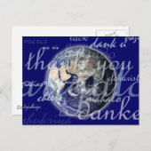 Vielen Dank in aller Welt in verschiedenen Sprache Postkarte (Vorne/Hinten)