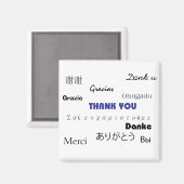 Vielen Dank in Black and Blue 003 Magnet (Vorderseite/Rückseite)