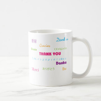 Vielen Dank in der Tasse Viele Sprachen
