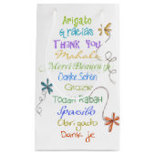 Vielen Dank in Fremdsprachen Kleine Geschenktüte (Vorderseite)