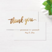 Vielen Dank in Imitate Smooth Gold Script Gastgesc (Schreibtisch)