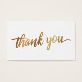 Vielen Dank in Imitate Smooth Gold Script Gastgesc (Vorderseite)
