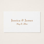 Vielen Dank in Imitate Smooth Gold Script Gastgesc (Rückseite)