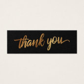 Vielen Dank in Imitate Smooth Gold Script Gastgesc (Vorderseite)