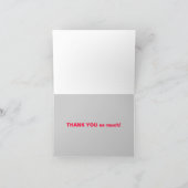 Vielen Dank in mehreren Sprachen Card Dankeskarte (Innenseite)