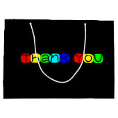 Vielen Dank in Rainbow Colors 434 Große Geschenktüte (Rückseite)