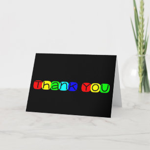 Vielen Dank in Rainbow Text 434 Dankeskarte