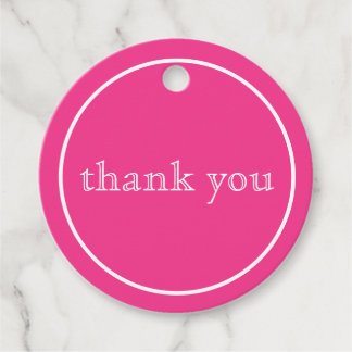 Vielen Dank in Rosa Geschenkanhänger