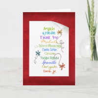 Vielen Dank in verschiedenen Sprachen