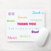 Vielen Dank in vielen Sprachen Mousepad (Mit Mouse)