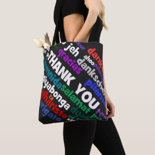 Vielen Dank in vielen Sprachen T Tasche