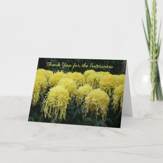 Vielen Dank Interview Dankeskarte (Vorderseite)