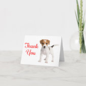 Vielen Dank Jack Russell Terrier Puppy Hund Note C Dankeskarte (Vorderseite)