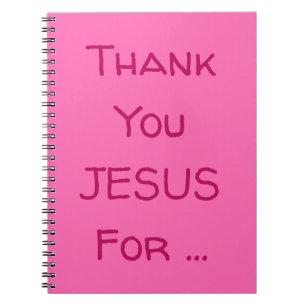 Vielen Dank JESUS für ... Inspirationsangebot Notizblock