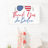 Vielen Dank Joe Biden American Flag Gedenkfeier Banner (Insitu)