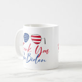 Vielen Dank Joe Biden Gedenk Kaffeetasse (Vorderseite Links)