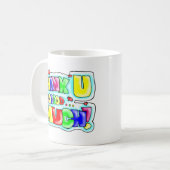 Vielen Dank! Kaffeetasse (Vorderseite Links)