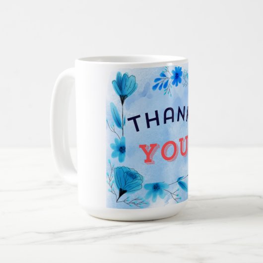 Vielen Dank Kaffeetasse (Vorderseite Links)