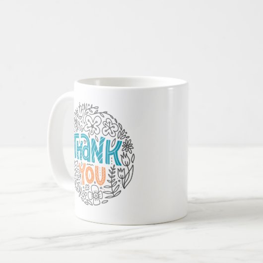 Vielen Dank Kaffeetasse (Vorderseite Links)