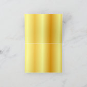 Vielen Dank Kalligraphie Script Gold Look Trendy Dankeskarte (Innenseite)