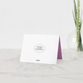 Vielen Dank Kariert Dankeskarte (Rückseite)