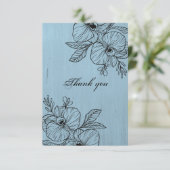 Vielen Dank Karte (Stehend Vorderseite)