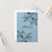 Vielen Dank Karte (Vorderseite/Rückseite Beispiel)