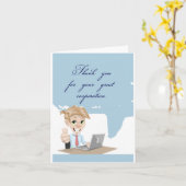 Vielen Dank Karte (Gelbe Blume)