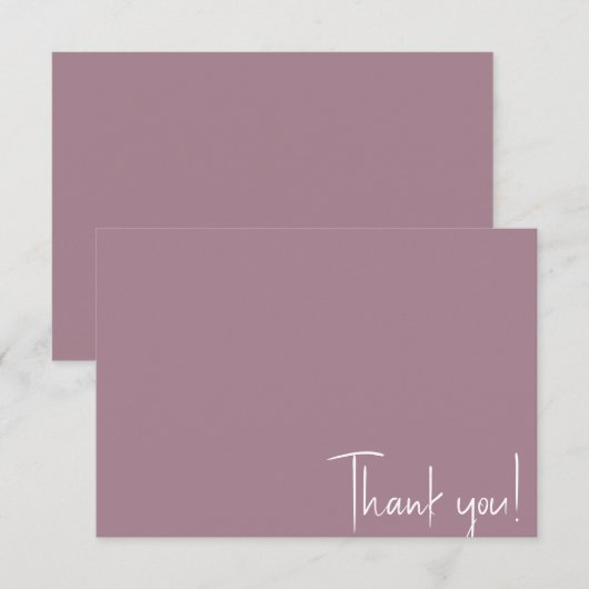 Vielen Dank! Karte (Vorne/Hinten)