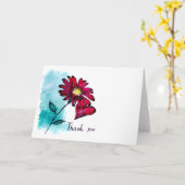 Vielen Dank Karte (Gelbe Blume)