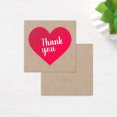 Vielen Dank Karte auf Premium Kraft Papier. (Schreibtisch)