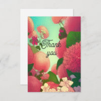 Vielen Dank Karte Blume rosa fuchsia kitty Stimmen